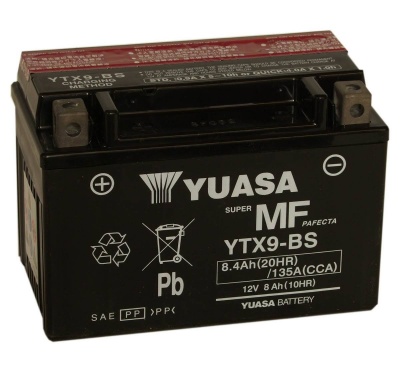 Yuasa YTX9-BS 12V Motorcycle Battery